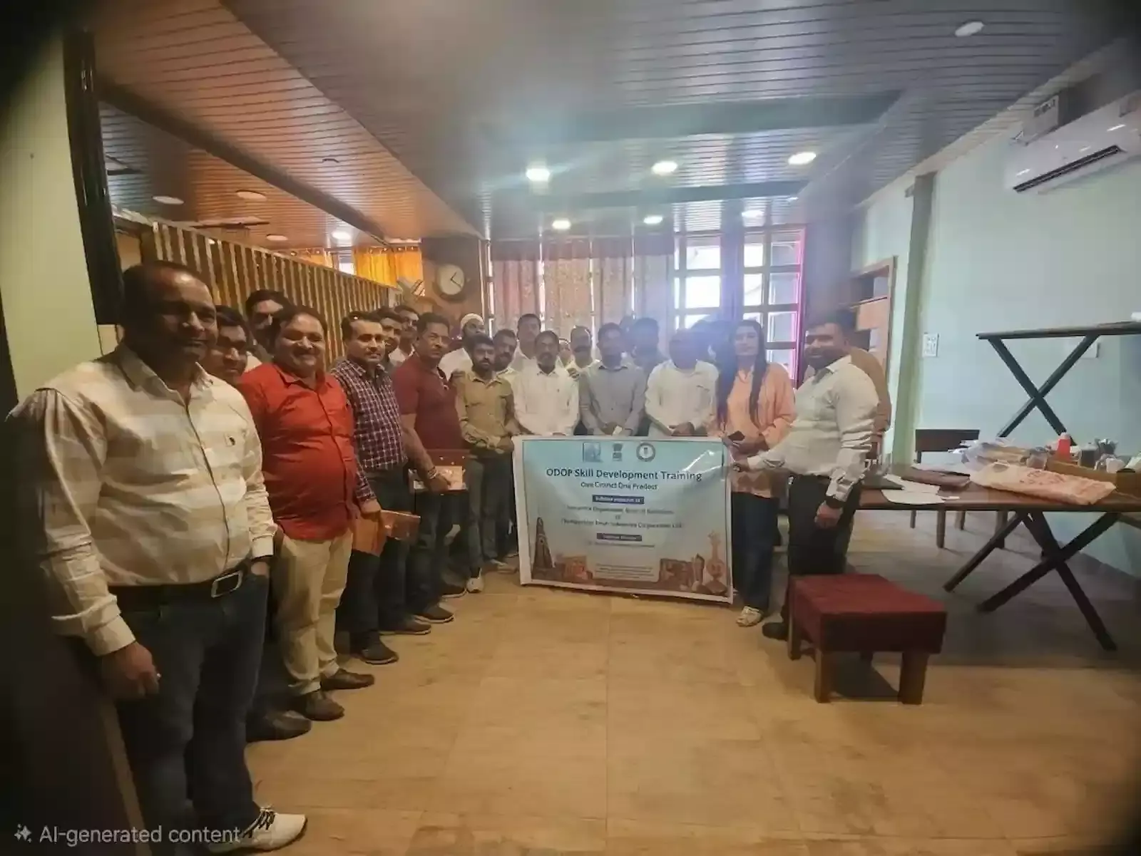 झालावाड़ जिला उद्योग केंद्र में आयोजित ओडीओपी प्रशिक्षण कार्यक्रम के दौरान चर्चा करते अधिकारी और उद्यमी। झालावाड़ जिला उद्योग केंद्र में आयोजित ओडीओपी प्रशिक्षण कार्यक्रम के दौरान चर्चा करते अधिकारी और उद्यमी।