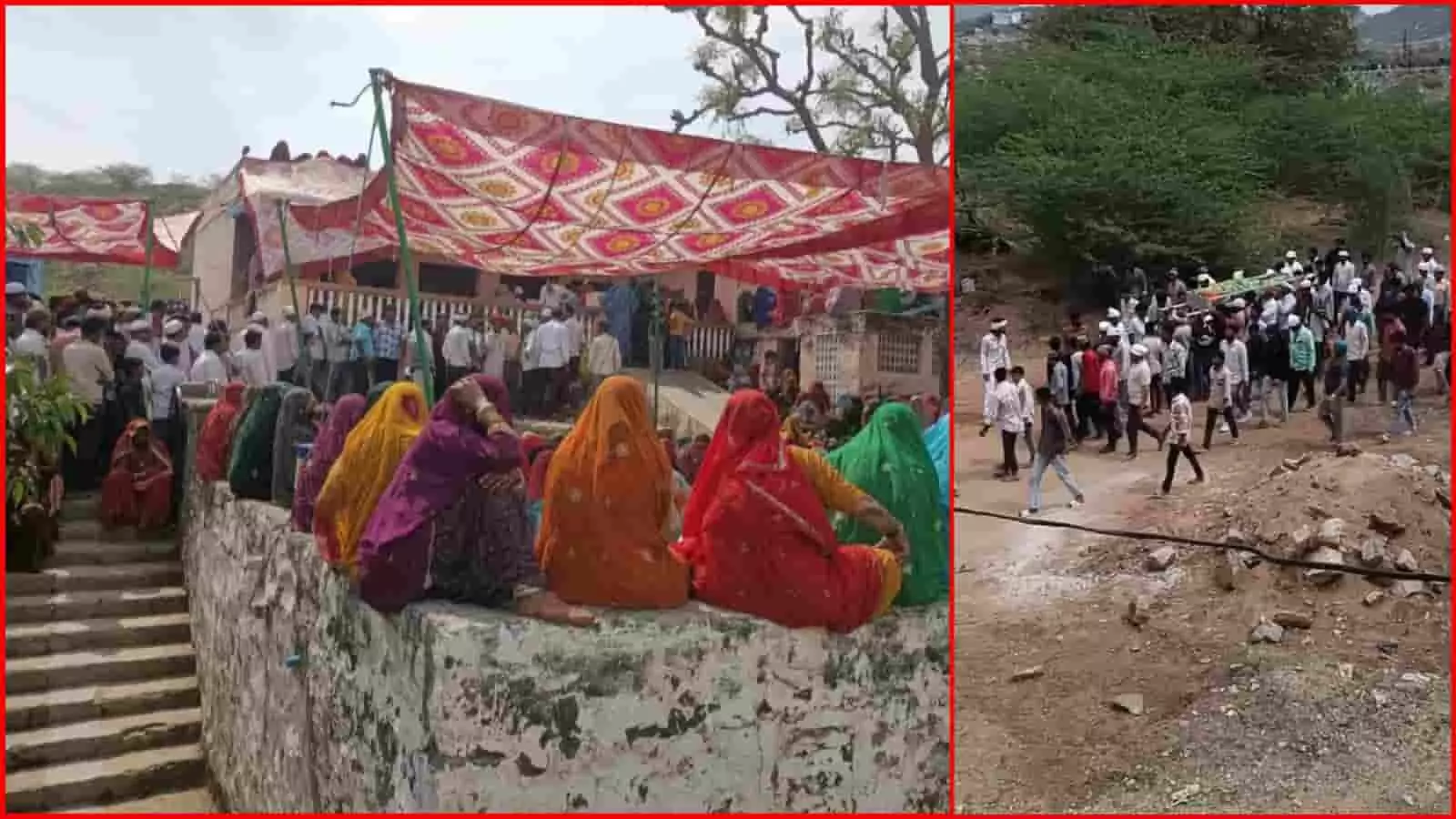 ब्यावर के लालपुरा गांव में ओमान ड्रोन हमले के मृतक के अंतिम संस्कार में शामिल ग्रामीण समूह। ब्यावर के लालपुरा गांव में ओमान ड्रोन हमले के मृतक के अंतिम संस्कार में शामिल ग्रामीण समूह।