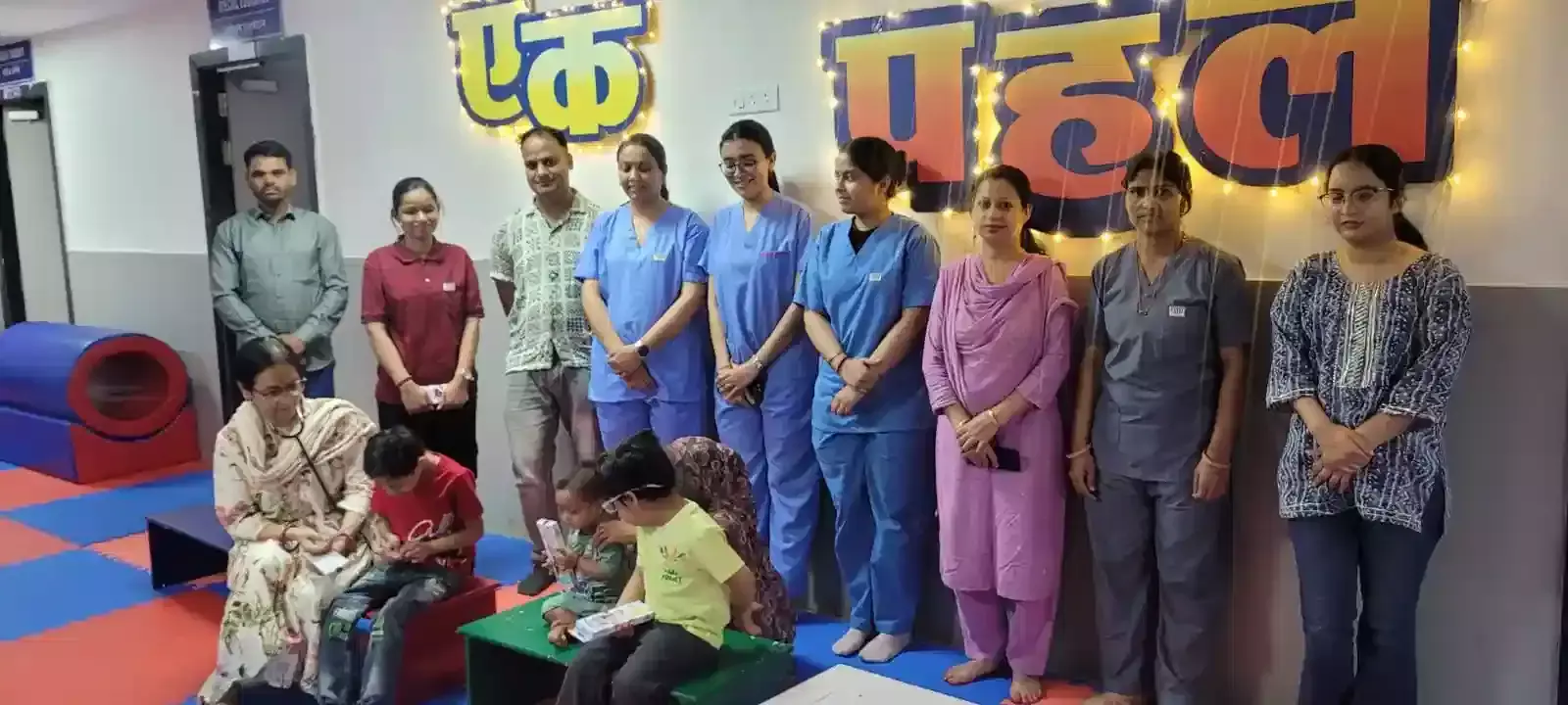 श्री जी हॉस्पिटल के एक पहल चाइल्ड डेवलपमेंट सेंटर में विश्व डाउन सिंड्रोम डे कार्यक्रम का दृश्य। श्री जी हॉस्पिटल के एक पहल चाइल्ड डेवलपमेंट सेंटर में विश्व डाउन सिंड्रोम डे कार्यक्रम का दृश्य।