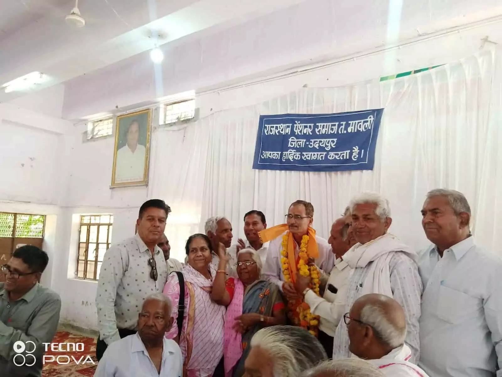 मावली पेंशनर समाज के निर्विरोध अध्यक्ष चुने गए मदन श्रीमाली