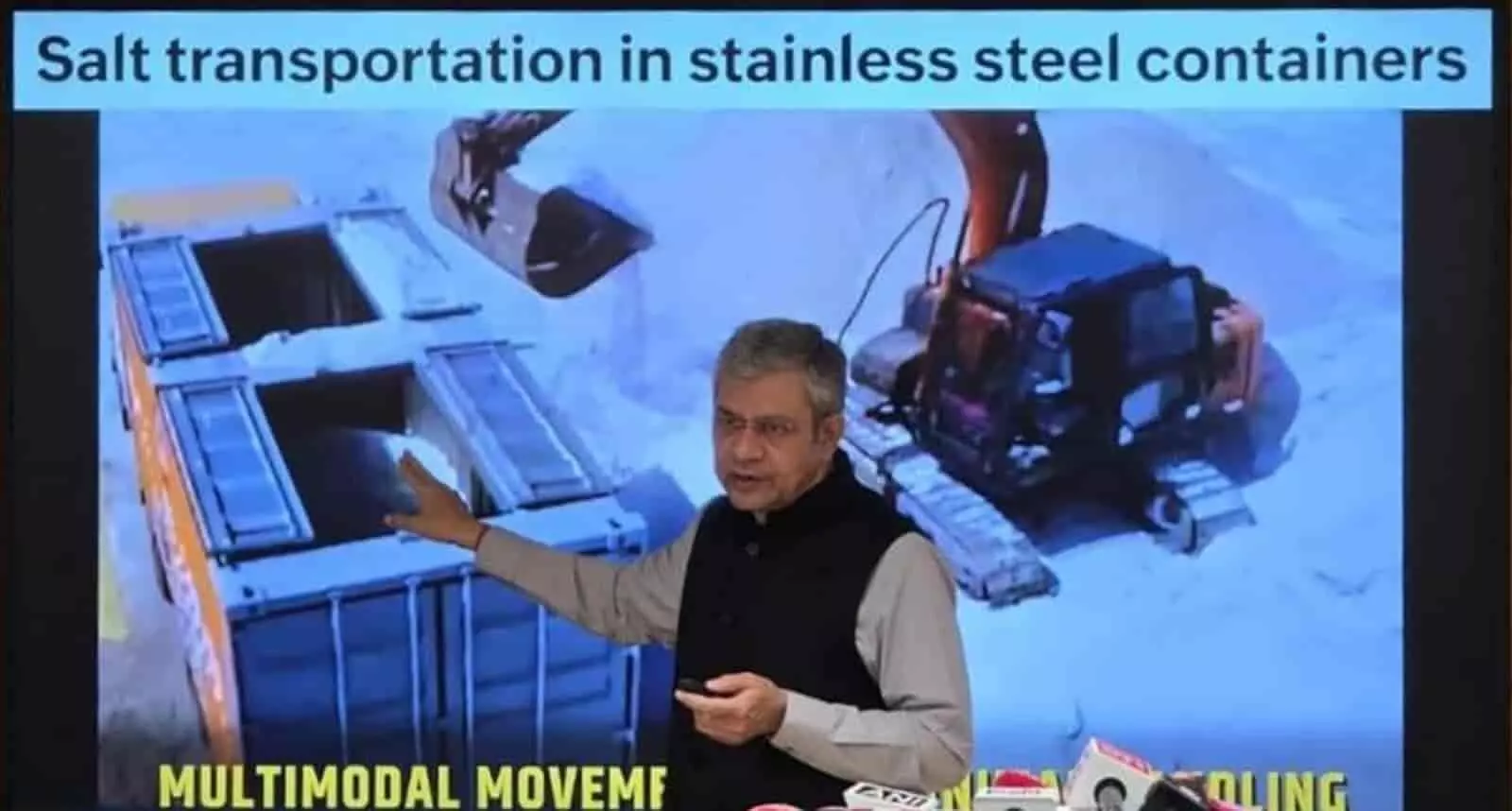 रेल मंत्री अश्विनी वैष्णव दिल्ली में प्रेस कॉन्फ्रेंस के दौरान भारतीय रेलवे के नए सुधारों और रिफॉर्म एक्सप्रेस पहल के बारे में बताते हुए। रेल मंत्री अश्विनी वैष्णव दिल्ली में प्रेस कॉन्फ्रेंस के दौरान भारतीय रेलवे के नए सुधारों और रिफॉर्म एक्सप्रेस पहल के बारे में बताते हुए।