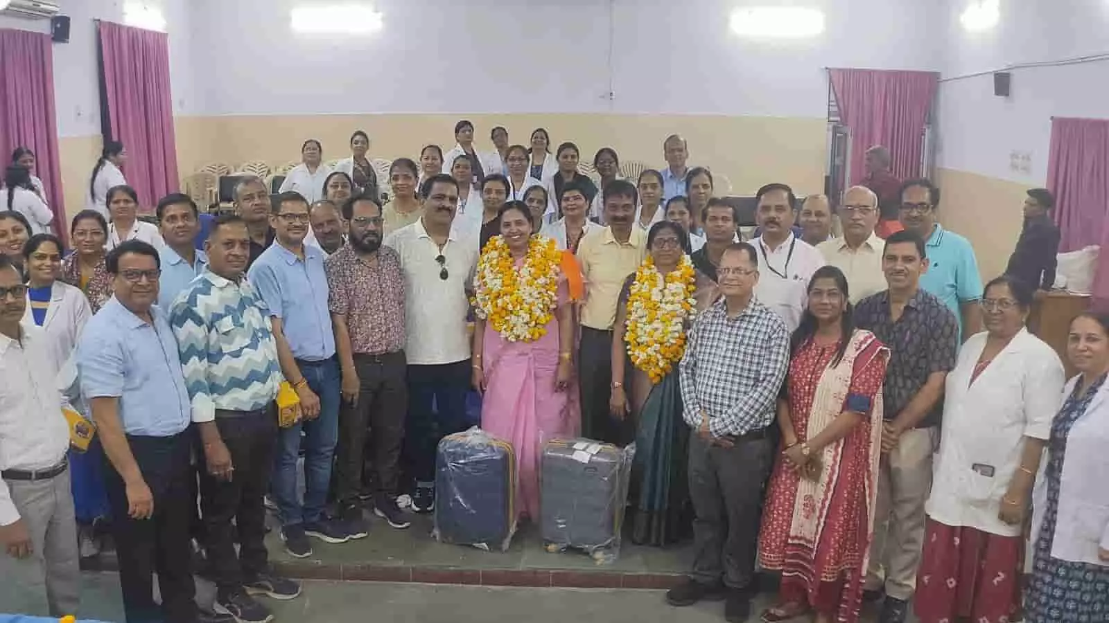 उदयपुर: एमबी हॉस्पिटल के नर्सिंग अधीक्षक नूरानी मेइडा और श्रीदेवी एम सम्मानित