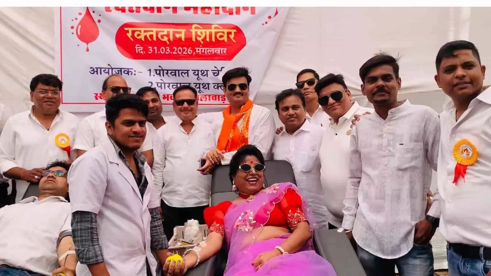 कोटा: महावीर जयंती पर संस्कार मंच का मेडिकल कैंप, 111 यूनिट रक्तदान