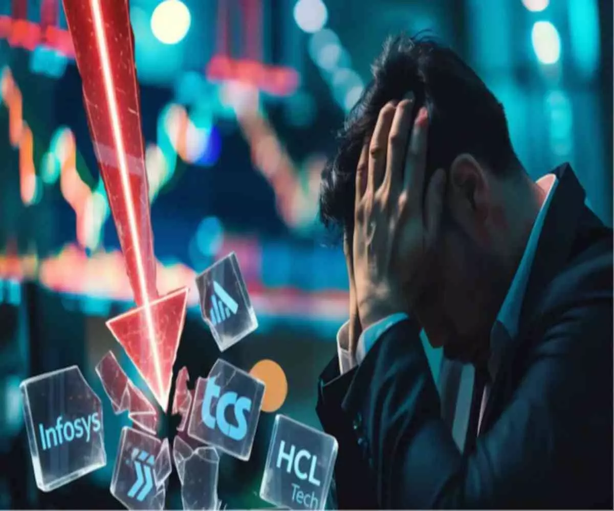 IT सेक्टर में आया ब्लैक थर्सडे- आईटी शेयरों में डूब गए अरबों रुपये, Infosys और TCS के शेयरों में मची भारी तबाही! IT सेक्टर में आया ब्लैक थर्सडे- आईटी शेयरों में डूब गए अरबों रुपये, Infosys और TCS के शेयरों में मची भारी तबाही!