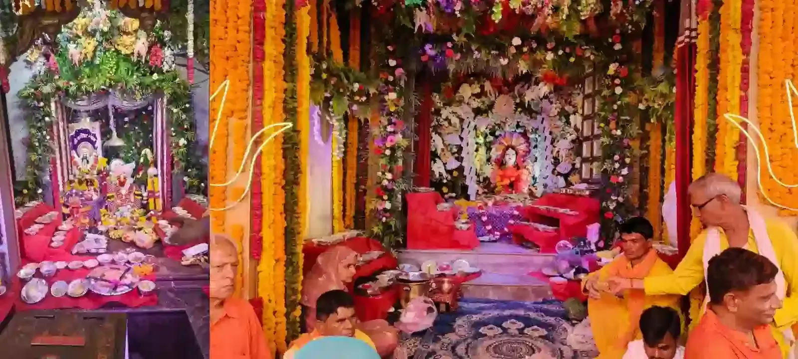 बानोडा बालाजी बेगूं के लक्ष्मी रानी मंदिर में श्रद्धालुओं को नोट और सिक्के का प्रसाद बांटते हुए पंडित। बानोडा बालाजी बेगूं के लक्ष्मी रानी मंदिर में श्रद्धालुओं को नोट और सिक्के का प्रसाद बांटते हुए पंडित।