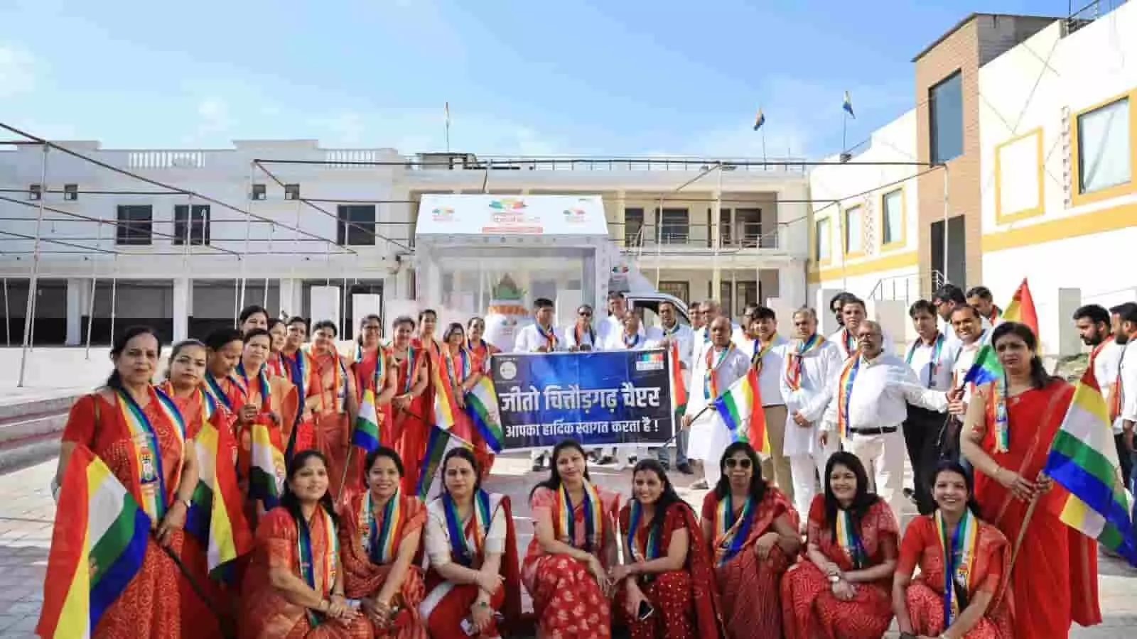 चित्तौड़गढ़: विश्व नवकार महामंत्र दिवस पर भव्य रथ यात्रा का स्वागत चित्तौड़गढ़: विश्व नवकार महामंत्र दिवस पर भव्य रथ यात्रा का स्वागत