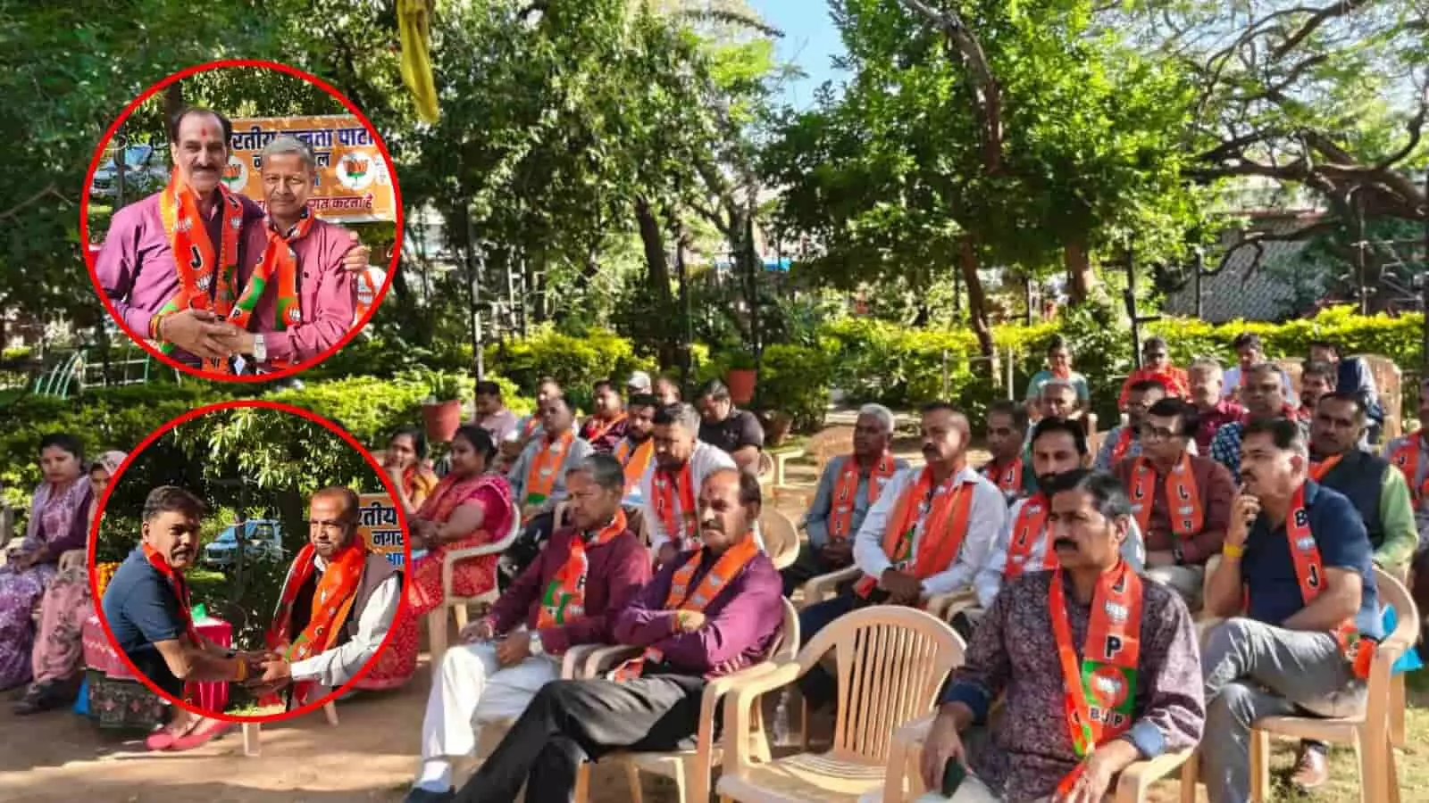 आबूराज के शांति विजय जी उद्यान में भाजपा स्थापना दिवस कार्यक्रम के दौरान उपस्थित पार्टी पदाधिकारी और कार्यकर्ता। आबूराज के शांति विजय जी उद्यान में भाजपा स्थापना दिवस कार्यक्रम के दौरान उपस्थित पार्टी पदाधिकारी और कार्यकर्ता।