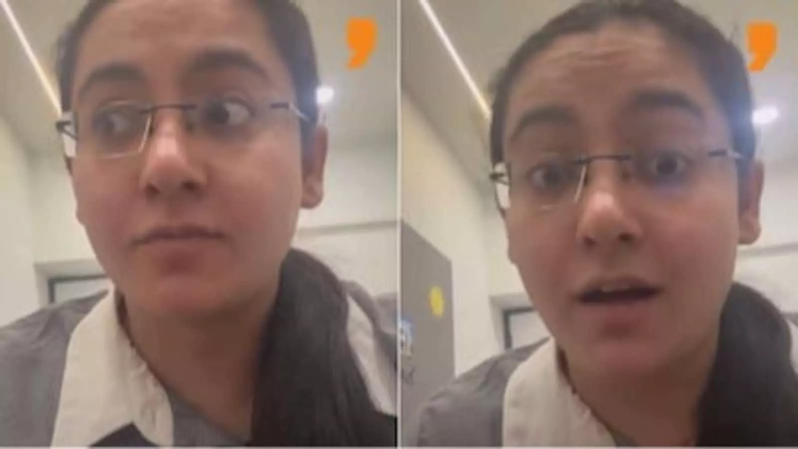 मोबाइल स्क्रीन पर चश्मा पहने हुए एक महिला डॉक्टर अपना अनुभव साझा कर रही है। मोबाइल स्क्रीन पर चश्मा पहने हुए एक महिला डॉक्टर अपना अनुभव साझा कर रही है।