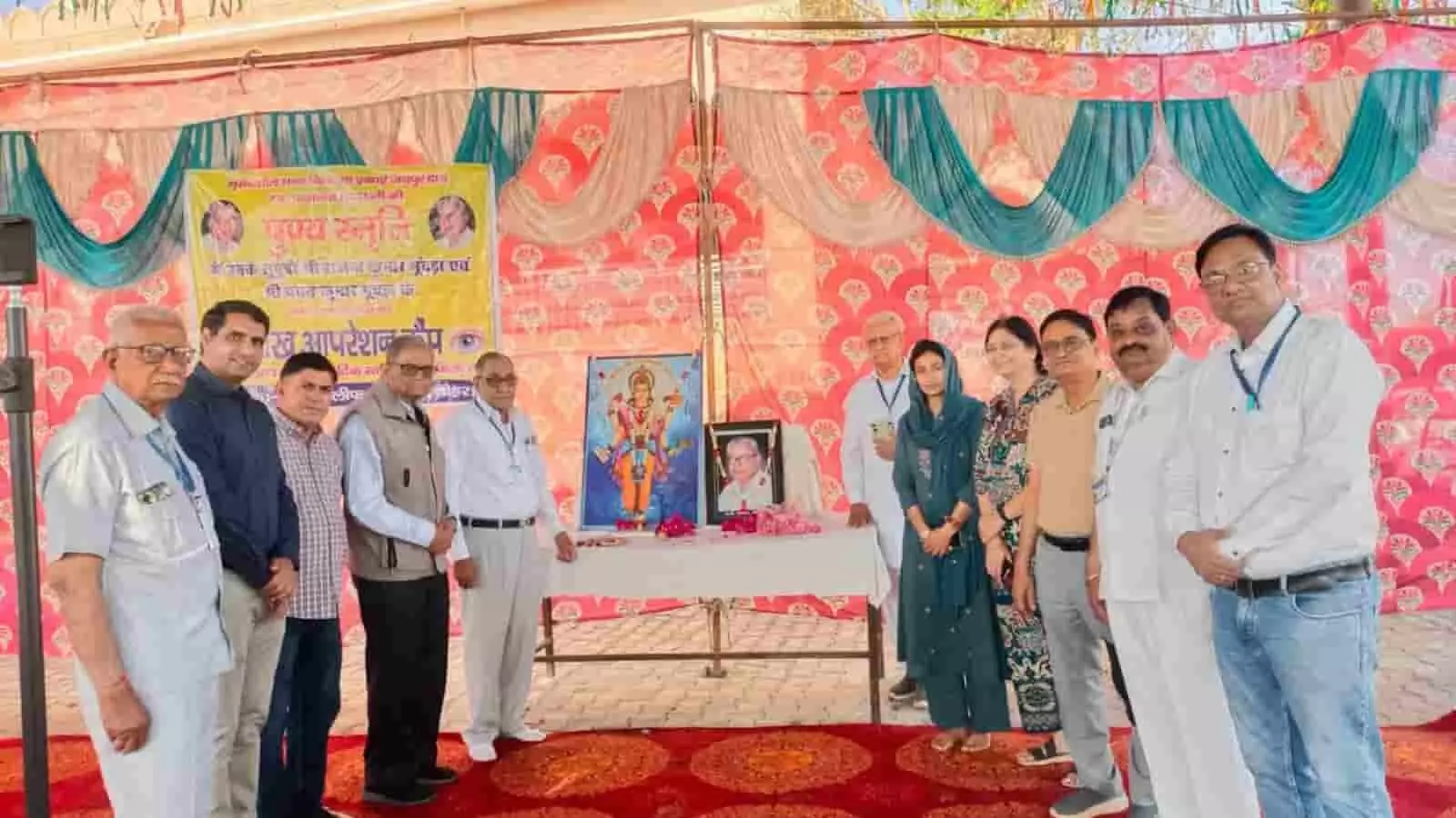नोहर: मुंदड़ा परिवार के सहयोग से नेत्र शिविर आयोजित, 155 मरीजों का होगा ऑपरेशन