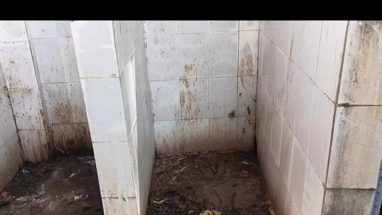 धरियावद तहसील कार्यालय के शौचालय में पसरी गंदगी, स्वच्छता अभियान बेअसर