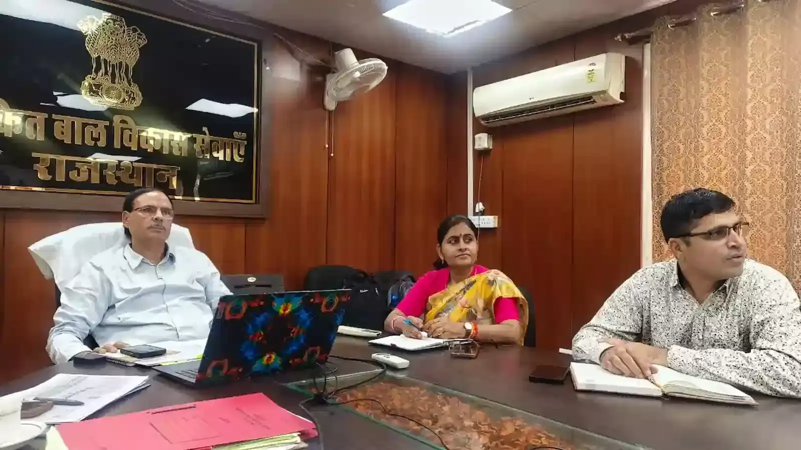जयपुर में वीसी के माध्यम से अष्टम राष्ट्रीय पोषण पखवाड़ा का शुभारंभ करतीं महिला एवं बाल विकास मंत्री अन्नपूर्णा देवी। जयपुर में वीसी के माध्यम से अष्टम राष्ट्रीय पोषण पखवाड़ा का शुभारंभ करतीं महिला एवं बाल विकास मंत्री अन्नपूर्णा देवी।