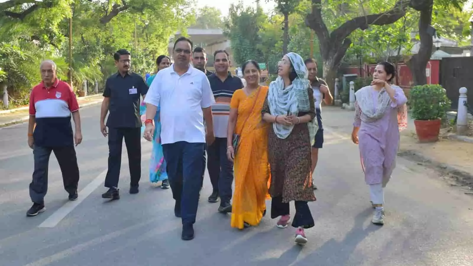 मुख्यमंत्री भजनलाल शर्मा ने जयपुर में आमजन के साथ की मॉर्निंग वॉक