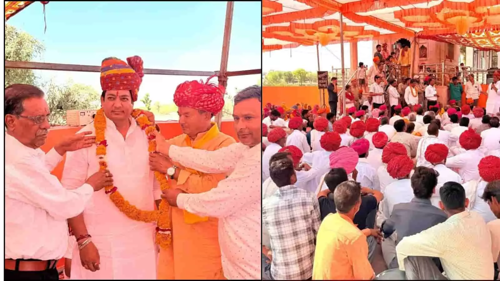 बिराटिया खुर्द के विनायक मंदिर प्राण प्रतिष्ठा समारोह में कैबिनेट मंत्री अविनाश गहलोत पूजा करते हुए। बिराटिया खुर्द के विनायक मंदिर प्राण प्रतिष्ठा समारोह में कैबिनेट मंत्री अविनाश गहलोत पूजा करते हुए।