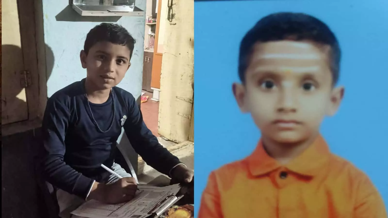 महाराष्ट्र के लातूर से लापता हुए दो बच्चों साईचरण और देवंश स्वामी की तस्वीर।