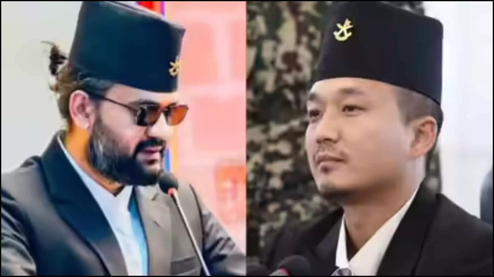 पारंपरिक नेपाली टोपी पहने बालेन शाह और सुधन गुरुंग काठमांडू में राजनीतिक घटनाक्रम के दौरान दिखाई दे रहे हैं। पारंपरिक नेपाली टोपी पहने बालेन शाह और सुधन गुरुंग काठमांडू में राजनीतिक घटनाक्रम के दौरान दिखाई दे रहे हैं।