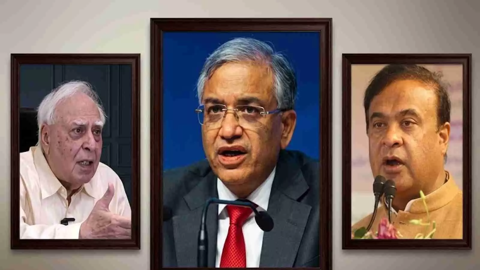 मीडिया से बातचीत करते हुए कपिल सिब्बल ज्ञानेश कुमार और हिमंत बिस्वा सरमा की फाइल फोटो मीडिया से बातचीत करते हुए कपिल सिब्बल ज्ञानेश कुमार और हिमंत बिस्वा सरमा की फाइल फोटो