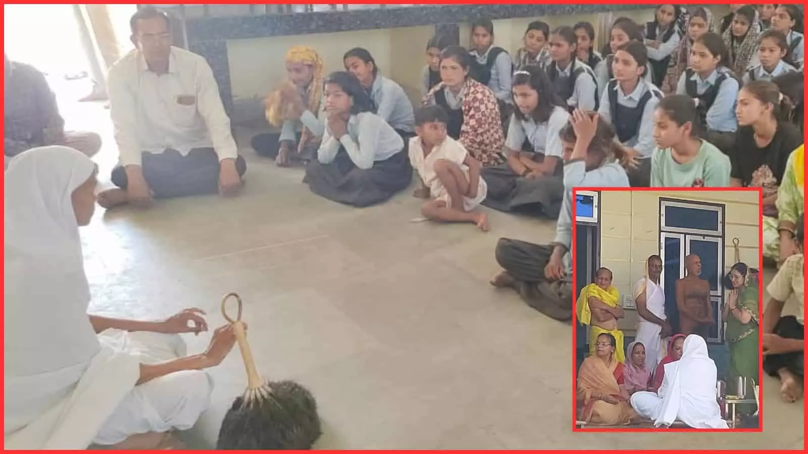 पिपलाई में जैन मंदिर के बाहर विहार धाम भूमि का निरीक्षण करते आचार्य विशद सागर महाराज और श्रद्धालु। पिपलाई में जैन मंदिर के बाहर विहार धाम भूमि का निरीक्षण करते आचार्य विशद सागर महाराज और श्रद्धालु।