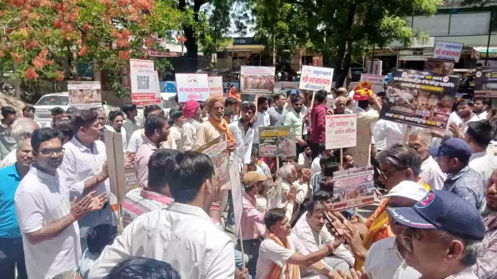 मावली: गौ माता को राष्ट्र माता का दर्जा देने की मांग, तहसील कार्यालय पर प्रदर्शन मावली: गौ माता को राष्ट्र माता का दर्जा देने की मांग, तहसील कार्यालय पर प्रदर्शन