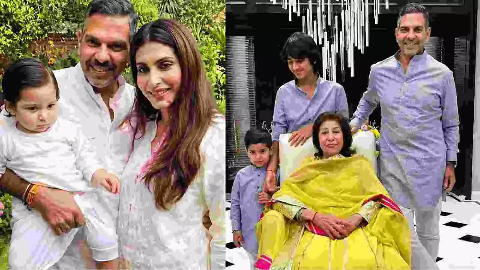 संजय कपूर अपनी माता रानी कपूर और बच्चों के साथ एक पारिवारिक समारोह में बैठे हुए दिख रहे हैं। संजय कपूर अपनी माता रानी कपूर और बच्चों के साथ एक पारिवारिक समारोह में बैठे हुए दिख रहे हैं।