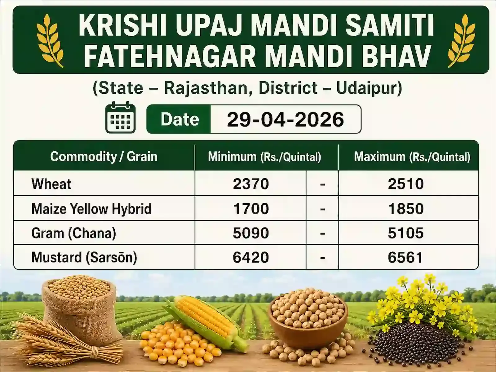 फतहनगर कृषि उपज मंडी में ढेर लगा हुआ अनाज और खरीद-बिक्री करते हुए किसान एवं व्यापारी।