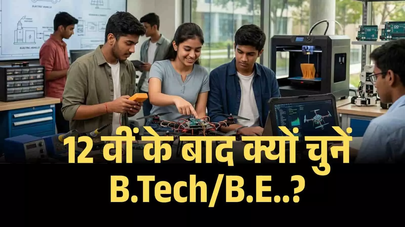 12 वीं के बाद क्यों चुनें B.Tech/B.E? टेक्नोलॉजी के उस्ताद बनकर छापें अंधा पैसा! 12 वीं के बाद क्यों चुनें B.Tech/B.E? टेक्नोलॉजी के उस्ताद बनकर छापें अंधा पैसा!