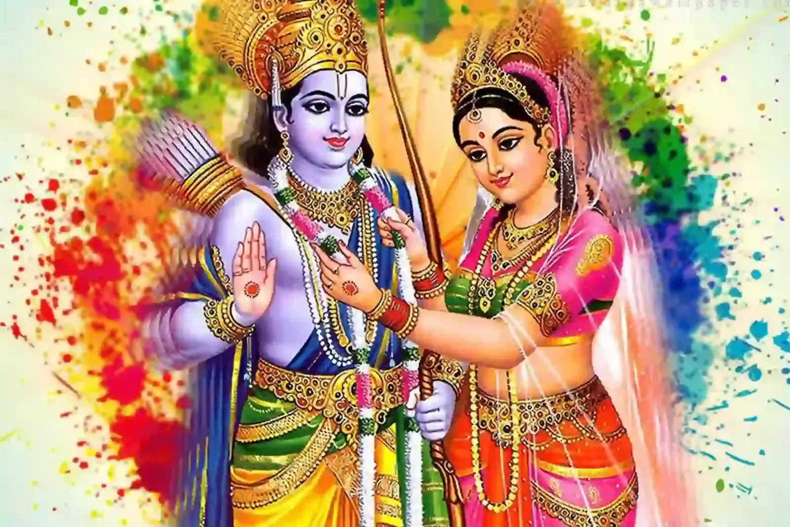 स्वर्ण कलश से प्रकट होतीं देवी सीता और उनकी महिमा को दर्शाता कलात्मक चित्रण। स्वर्ण कलश से प्रकट होतीं देवी सीता और उनकी महिमा को दर्शाता कलात्मक चित्रण।
