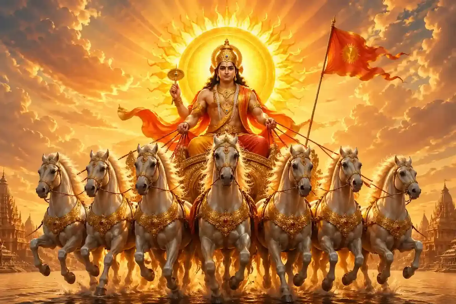 कोणार्क सूर्य मंदिर में रथ पर विराजमान भगवान सूर्य की पत्थर की नक्काशीदार प्राचीन मूर्ति। कोणार्क सूर्य मंदिर में रथ पर विराजमान भगवान सूर्य की पत्थर की नक्काशीदार प्राचीन मूर्ति।