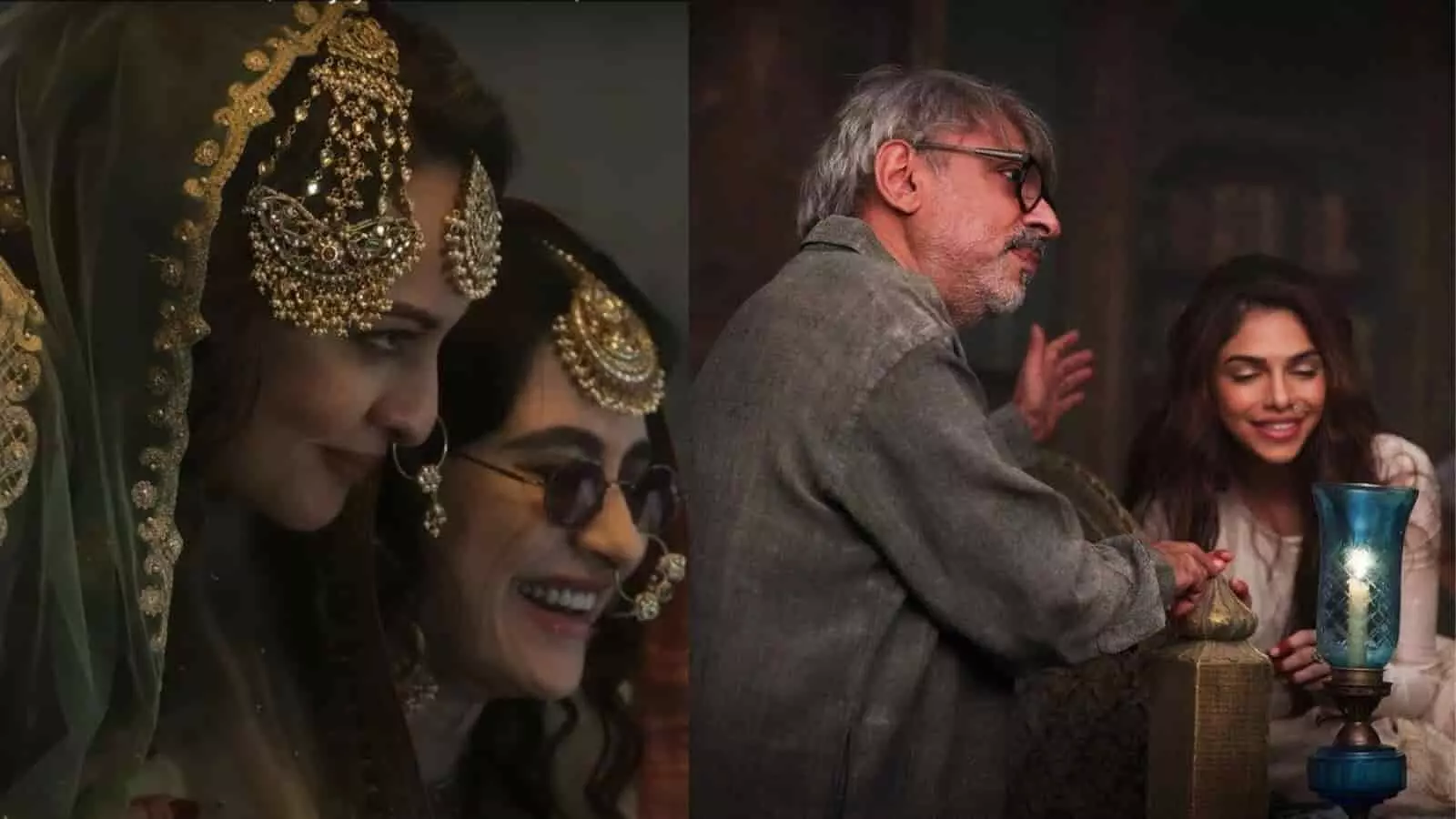 हीरामंडी के सेट पर फिल्म निर्देशक संजय लीला भंसाली और कलाकार शूटिंग के दौरान चर्चा करते हुए। हीरामंडी के सेट पर फिल्म निर्देशक संजय लीला भंसाली और कलाकार शूटिंग के दौरान चर्चा करते हुए।