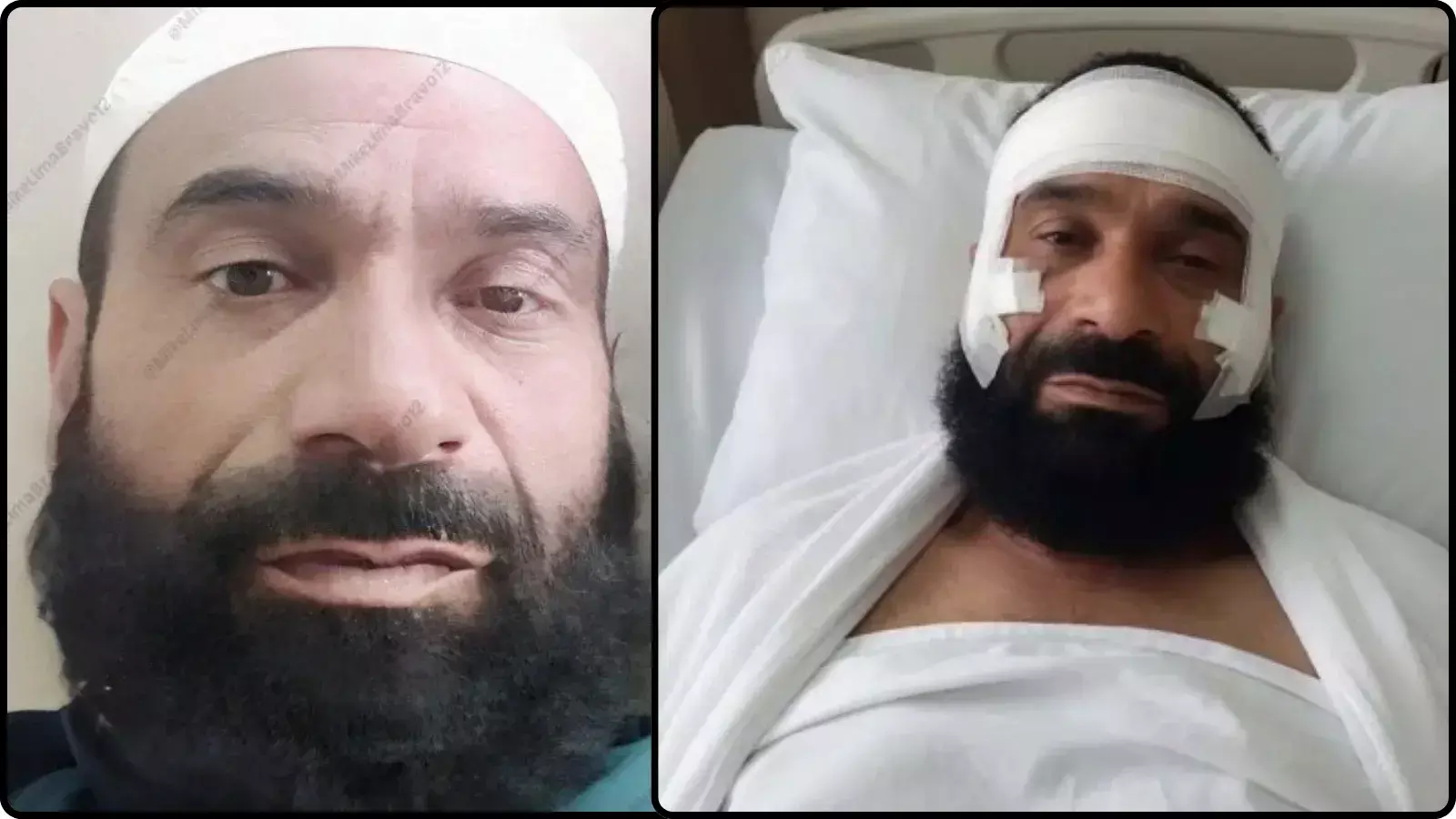 अस्पताल के बिस्तर पर लेटा हुआ साजिद अहमद पाकिस्तान में अपनी संदिग्ध मौत के संदर्भ में।