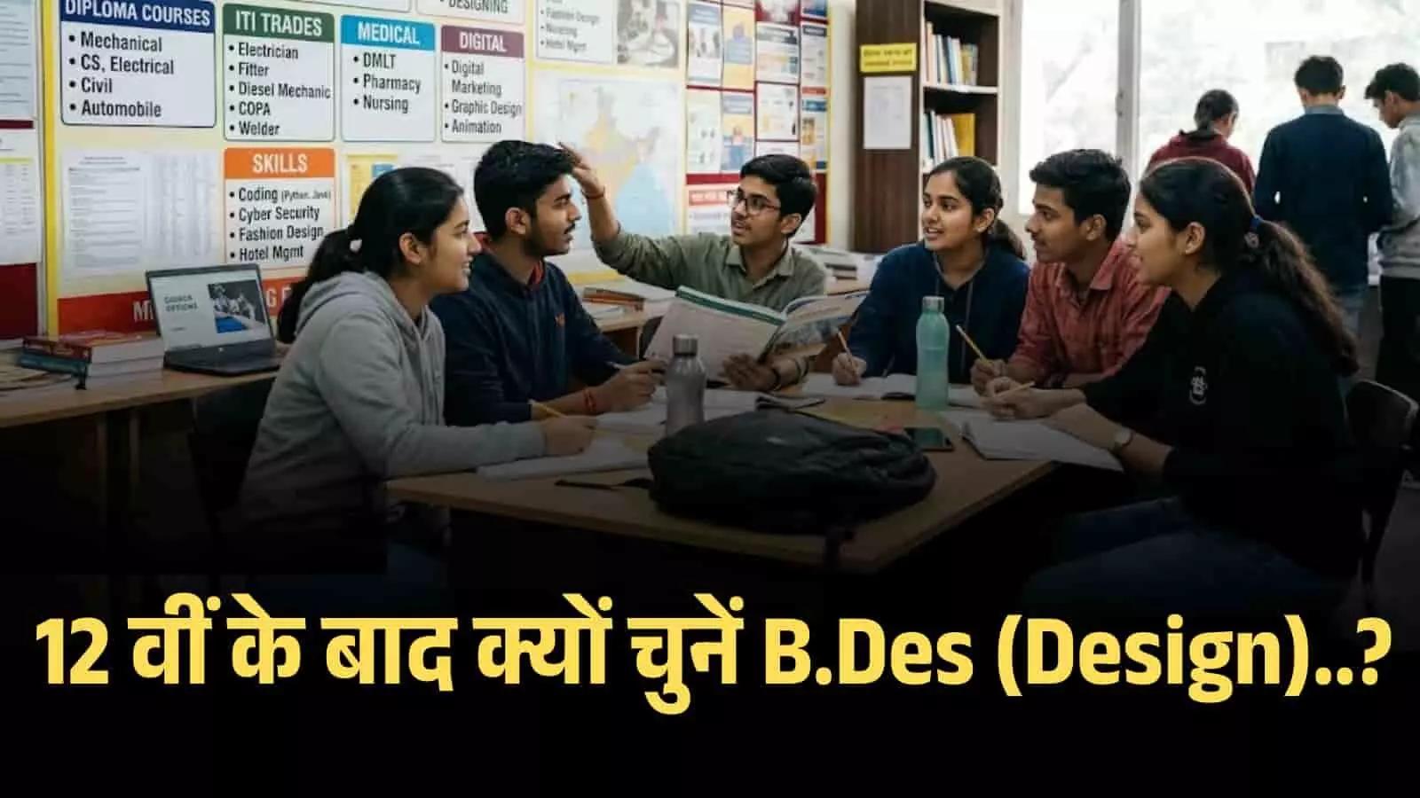 12 वीं के बाद क्यों चुनें B.Des (Design)? Creativity से Career बनाने का स्मार्ट रास्ता