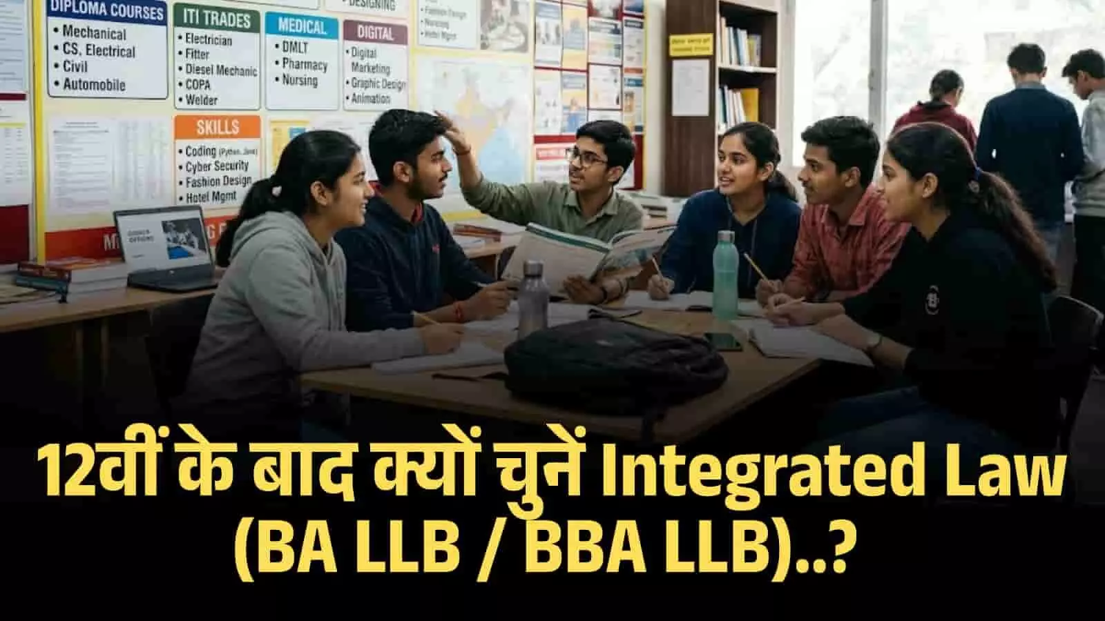 12वीं के बाद क्यों चुनें Integrated Law (BA LLB / BBA LLB)? 5 साल में बनो लीगल बॉस! 12वीं के बाद क्यों चुनें Integrated Law (BA LLB / BBA LLB)? 5 साल में बनो लीगल बॉस!