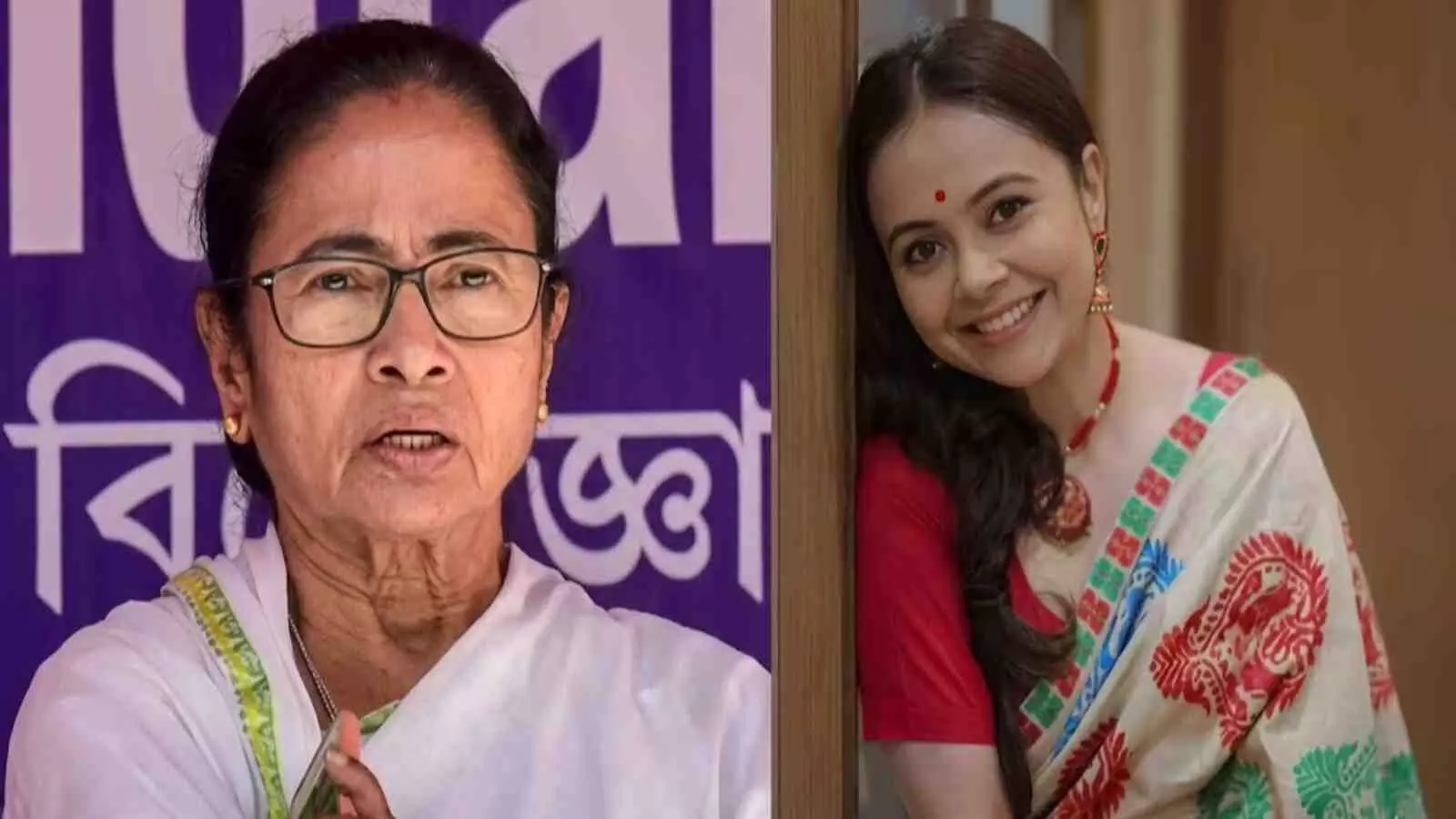 ममता बनर्जी और देवोलीना भट्टाचार्जी मुस्कुराते हुए एक ही फ्रेम में दिख रही हैं। ममता बनर्जी और देवोलीना भट्टाचार्जी मुस्कुराते हुए एक ही फ्रेम में दिख रही हैं।