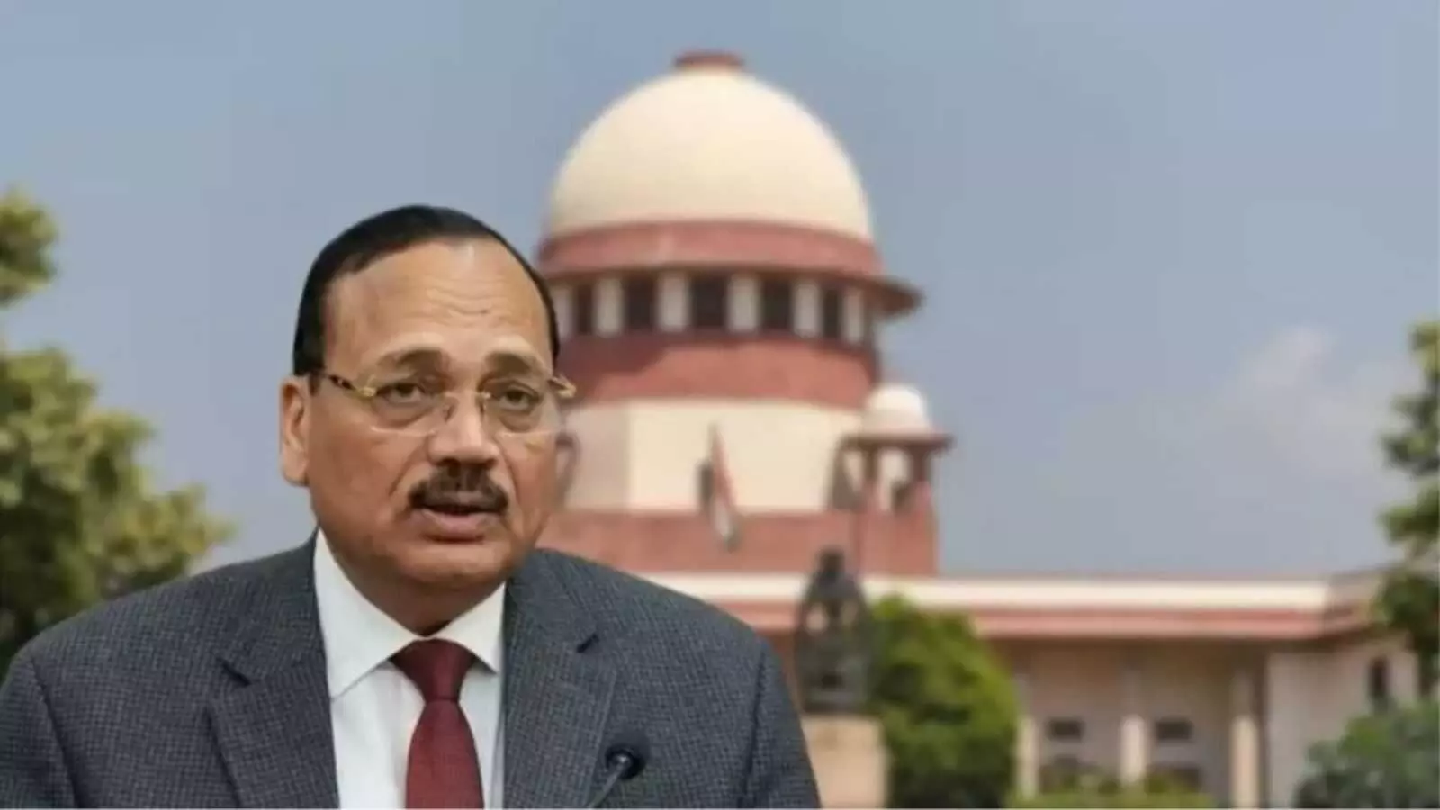 उच्चतम न्यायालय भवन के बाहर खड़े न्यायमूर्ति सूर्यकांत । उच्चतम न्यायालय भवन के बाहर खड़े न्यायमूर्ति सूर्यकांत ।