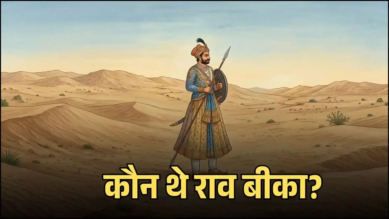 बीकानेर के जूनागढ़ किले में स्थापित संस्थापक राव बीका की आदमकद प्रतिमा का ऐतिहासिक दृश्य। बीकानेर के जूनागढ़ किले में स्थापित संस्थापक राव बीका की आदमकद प्रतिमा का ऐतिहासिक दृश्य।