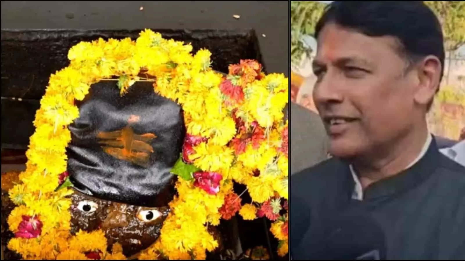 बोरेड़ी शनिधाम में फूलों से श्रृंगारित शनि देव की प्रतिमा और विधायक प्रमोद जैन भाया का कोलाज। बोरेड़ी शनिधाम में फूलों से श्रृंगारित शनि देव की प्रतिमा और विधायक प्रमोद जैन भाया का कोलाज।
