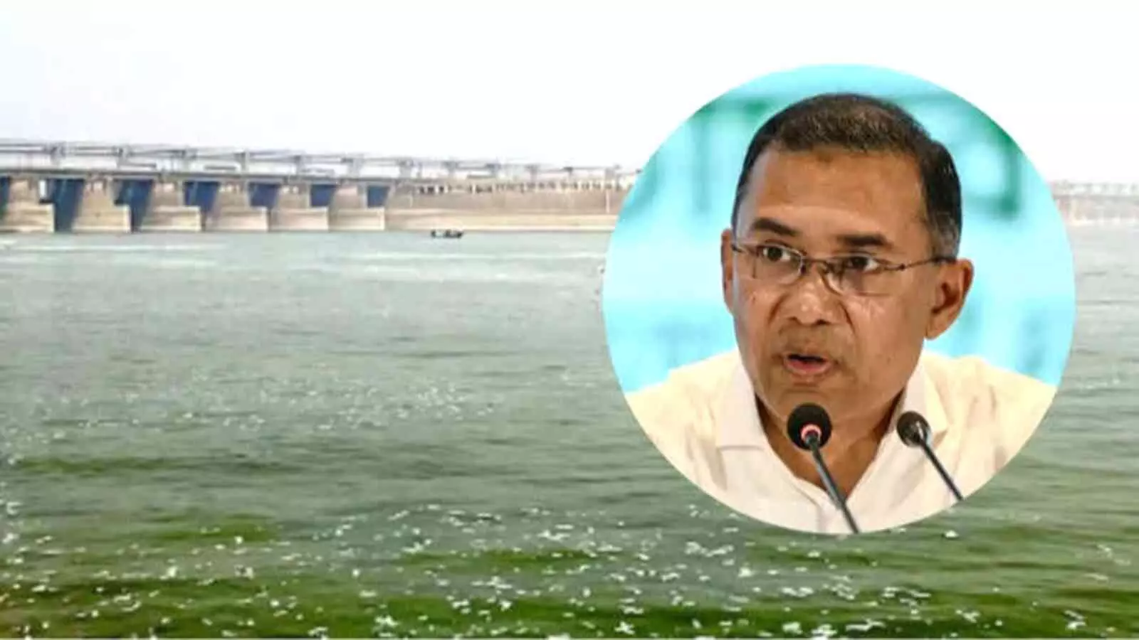 पद्मा नदी और फरक्का बैराज के संदर्भ में जानकारी देते बांग्लादेशी मंत्री शाहिदुद्दीन चौधरी अनी। पद्मा नदी और फरक्का बैराज के संदर्भ में जानकारी देते बांग्लादेशी मंत्री शाहिदुद्दीन चौधरी अनी।