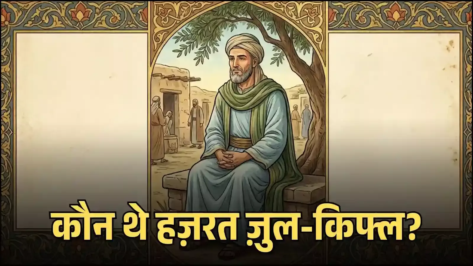 क़ुरआन संदर्भ में हज़रत ज़ुल-किफ्ल से जुड़ी इस्लामी प्रतीकात्मक चित्रात्मक प्रस्तुति क़ुरआन संदर्भ में हज़रत ज़ुल-किफ्ल से जुड़ी इस्लामी प्रतीकात्मक चित्रात्मक प्रस्तुति