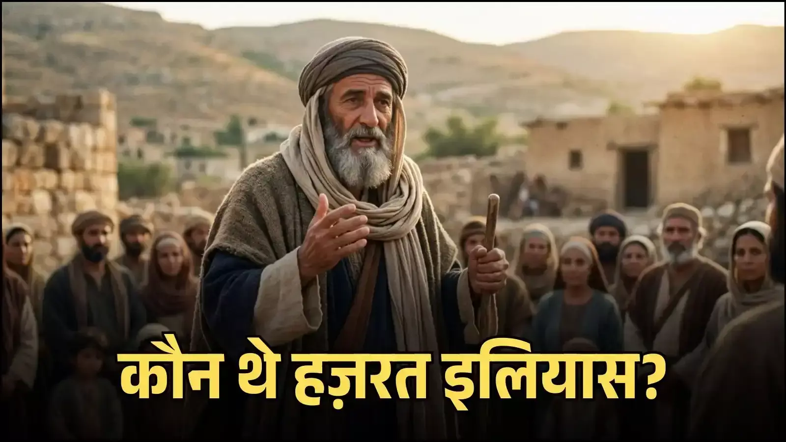 पुराने ऐतिहासिक सीरियाई क्षेत्र की पृष्ठभूमि में पैगंबर हज़रत इलियास के दौर को दर्शाता एक प्रतीकात्मक चित्र। (Image generated by AI for illustrative purposes.) पुराने ऐतिहासिक सीरियाई क्षेत्र की पृष्ठभूमि में पैगंबर हज़रत इलियास के दौर को दर्शाता एक प्रतीकात्मक चित्र। (Image generated by AI for illustrative purposes.)