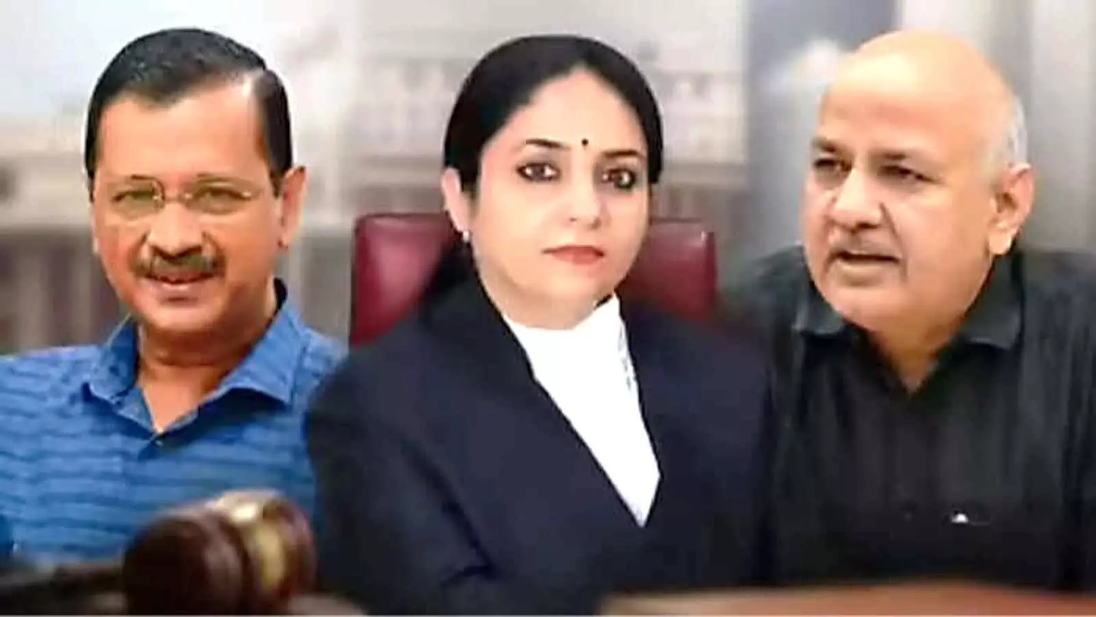 अदालत में पीछे बैठे अरविंद केजरीवाल, महिला न्यायाधीश और मनीष सिसोदिया का दिल्ली हाईकोर्ट संदर्भ में चित्र। अदालत में पीछे बैठे अरविंद केजरीवाल, महिला न्यायाधीश और मनीष सिसोदिया का दिल्ली हाईकोर्ट संदर्भ में चित्र।