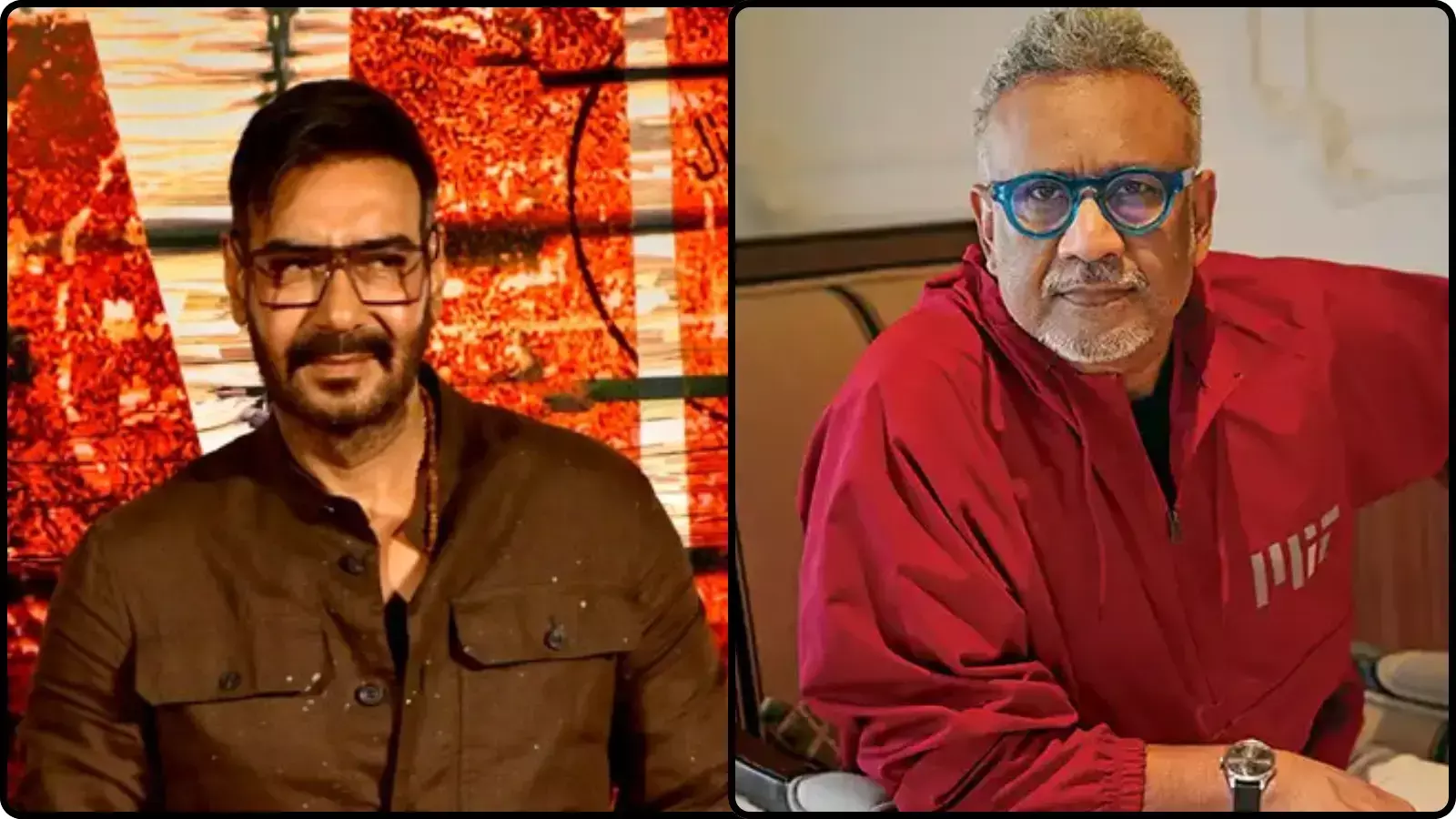 चश्मा पहने हुए अभिनेता अजय देवगन और मैरून जैकेट पहने निर्देशक अनुभव सिन्हा का कोलाज चित्र। चश्मा पहने हुए अभिनेता अजय देवगन और मैरून जैकेट पहने निर्देशक अनुभव सिन्हा का कोलाज चित्र।