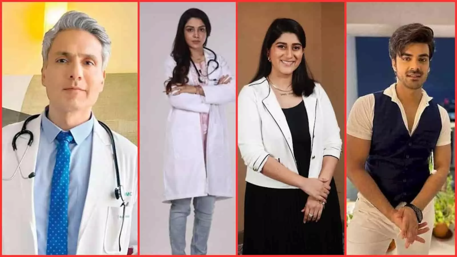 सफेद और काले कपड़ों में खड़े होकर मुस्कुराते हुए सोनी सब चैनल के चार भारतीय टेलीविजन कलाकार। सफेद और काले कपड़ों में खड़े होकर मुस्कुराते हुए सोनी सब चैनल के चार भारतीय टेलीविजन कलाकार।