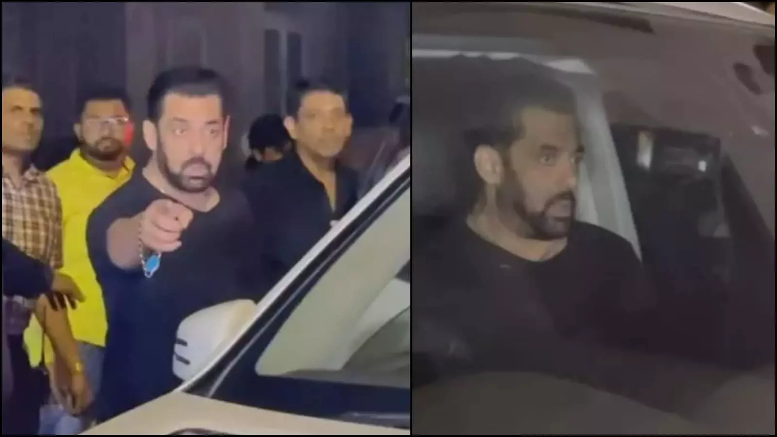 अस्पताल के बाहर फोटोग्राफरों से नाराज अभिनेता सलमान खान का मुंबई में घटना के बाद का दृश्य। अस्पताल के बाहर फोटोग्राफरों से नाराज अभिनेता सलमान खान का मुंबई में घटना के बाद का दृश्य।