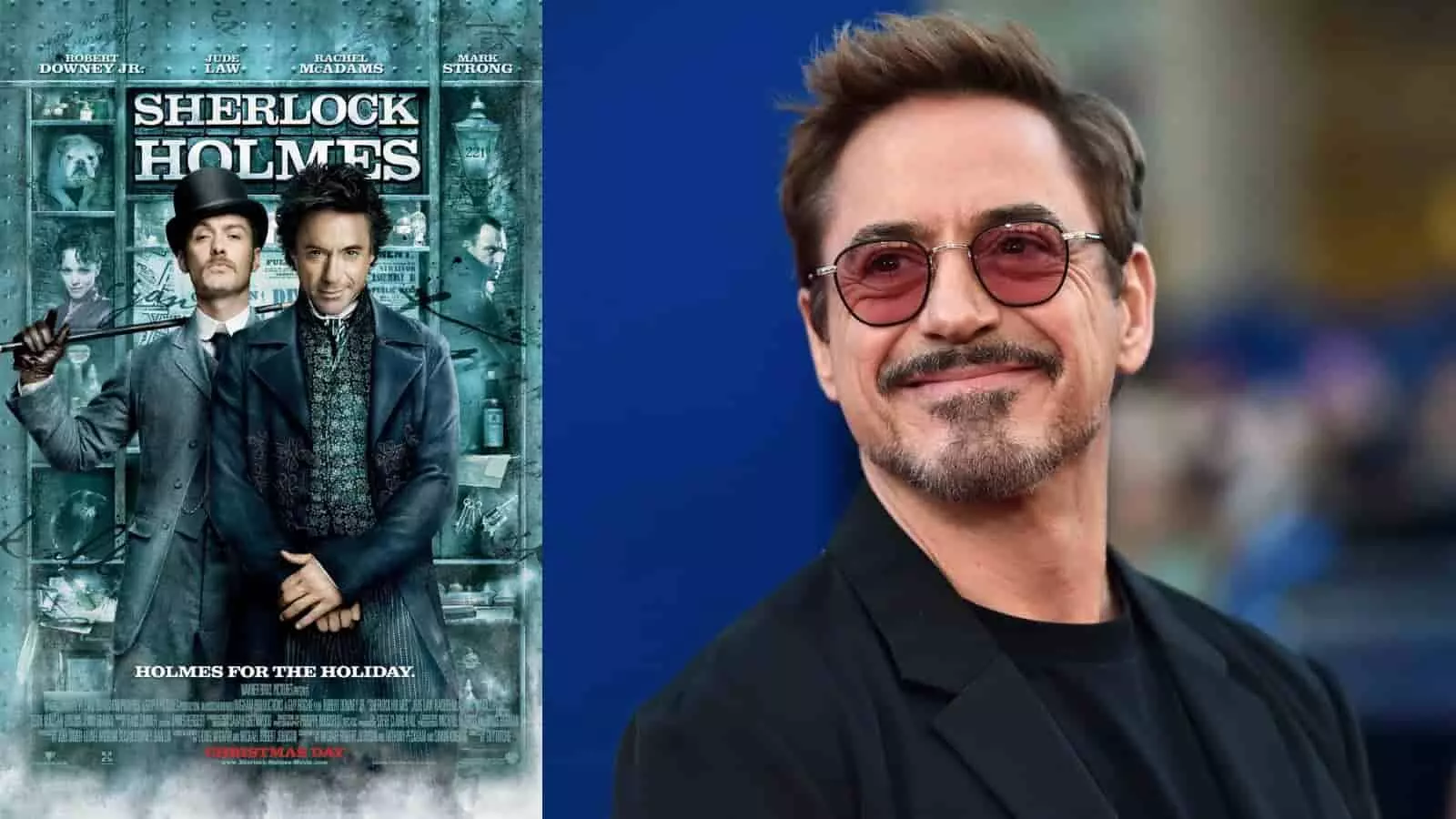 रॉबर्ट डाउनी जूनियर और शर्लक होम्स पोस्टर शर्लक होम्स 3 की संभावनाओं के संदर्भ में।