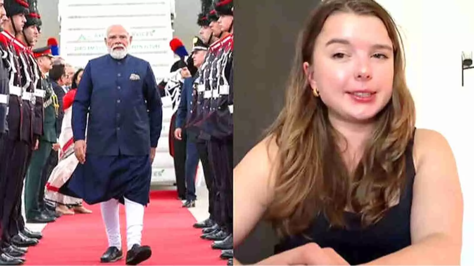 ओस्लो के एक स्टूडियो में साक्षात्कार देने के संदर्भ में बैठी हुई दिख रही है। ओस्लो के एक स्टूडियो में साक्षात्कार देने के संदर्भ में बैठी हुई दिख रही है।