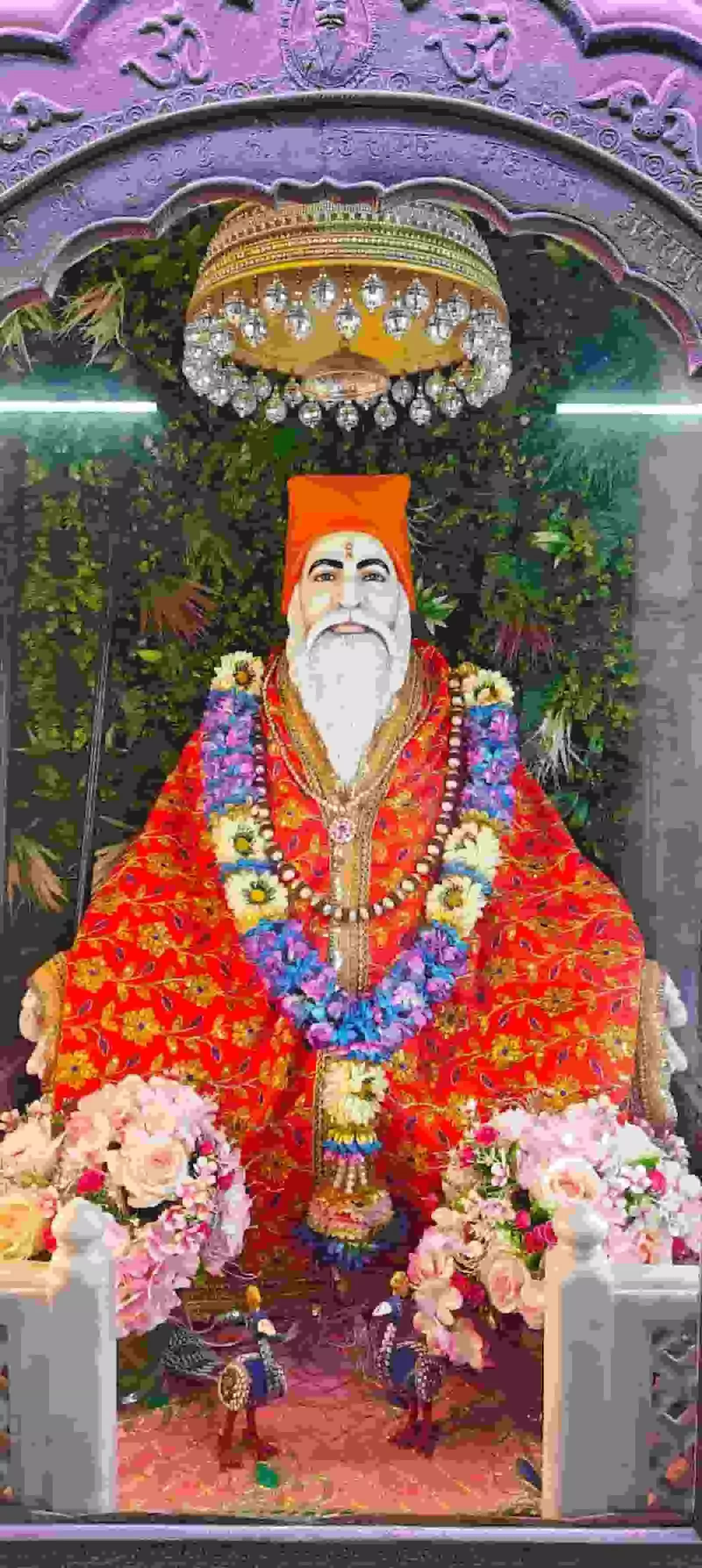 श्री अमरापुर स्थान जयपुर में स्वामी टेऊँराम जी महाराज की प्रतिमा के समक्ष चौथ पर्व का आयोजन।