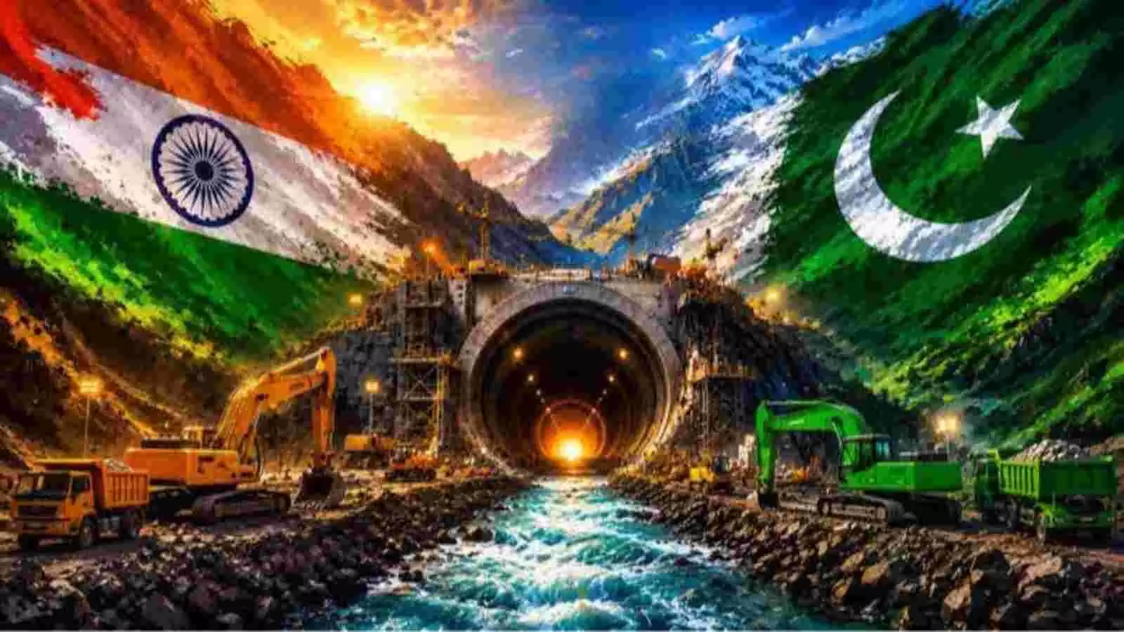 चिनाब जल परियोजना हेतु हिमाचल में सुरंग निर्माण की सांकेतिक ग्राफिक छवि। चिनाब जल परियोजना हेतु हिमाचल में सुरंग निर्माण की सांकेतिक ग्राफिक छवि।