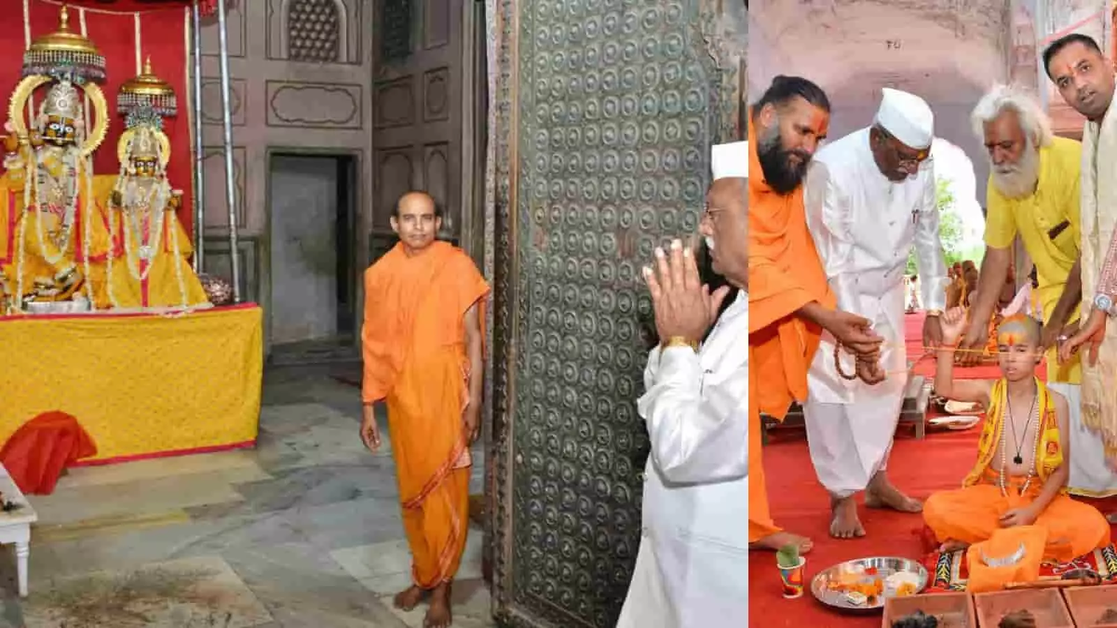 राज्यपाल श्री हरिभाऊ बागडे जयपुर के श्री राधा माधव मंदिर में यज्ञोपवीत संस्कार में सम्मिलित हुए।