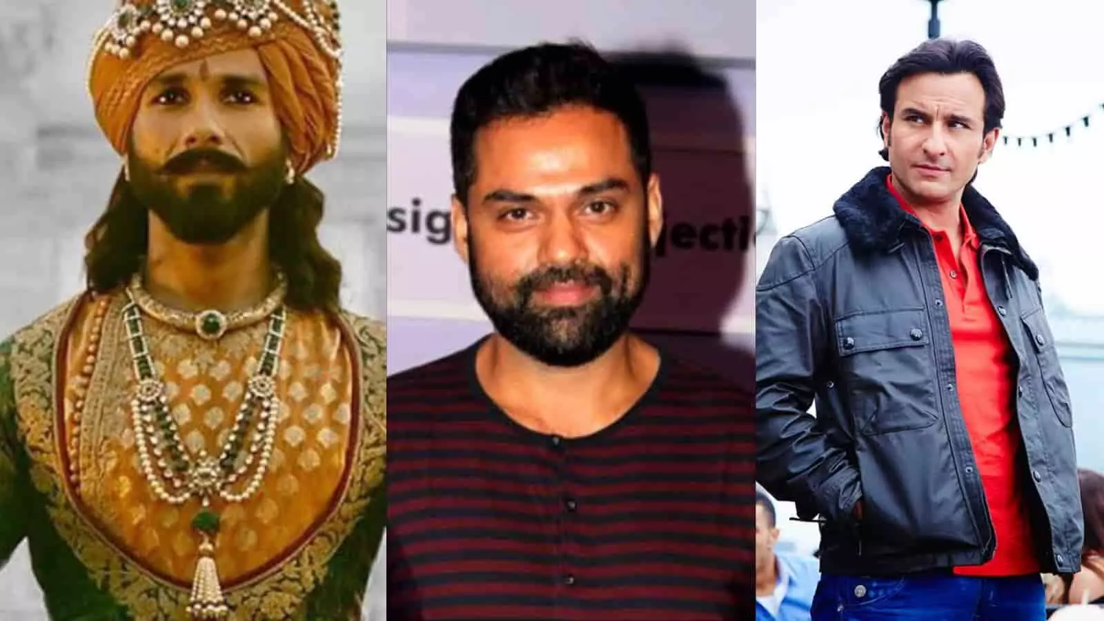 शाहिद कपूर, अभय देओल और सैफ अली खान उन फिल्मों के संदर्भ में जिन्होंने उन्हें पछतावा दिया। शाहिद कपूर, अभय देओल और सैफ अली खान उन फिल्मों के संदर्भ में जिन्होंने उन्हें पछतावा दिया।