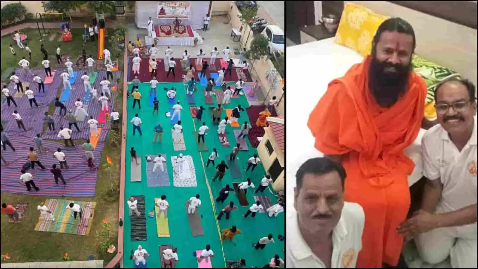 स्वामी परमार्थ देव के सान्निध्य में उदयपुर के देबारी में आयोजित योग शिविर। स्वामी परमार्थ देव के सान्निध्य में उदयपुर के देबारी में आयोजित योग शिविर।