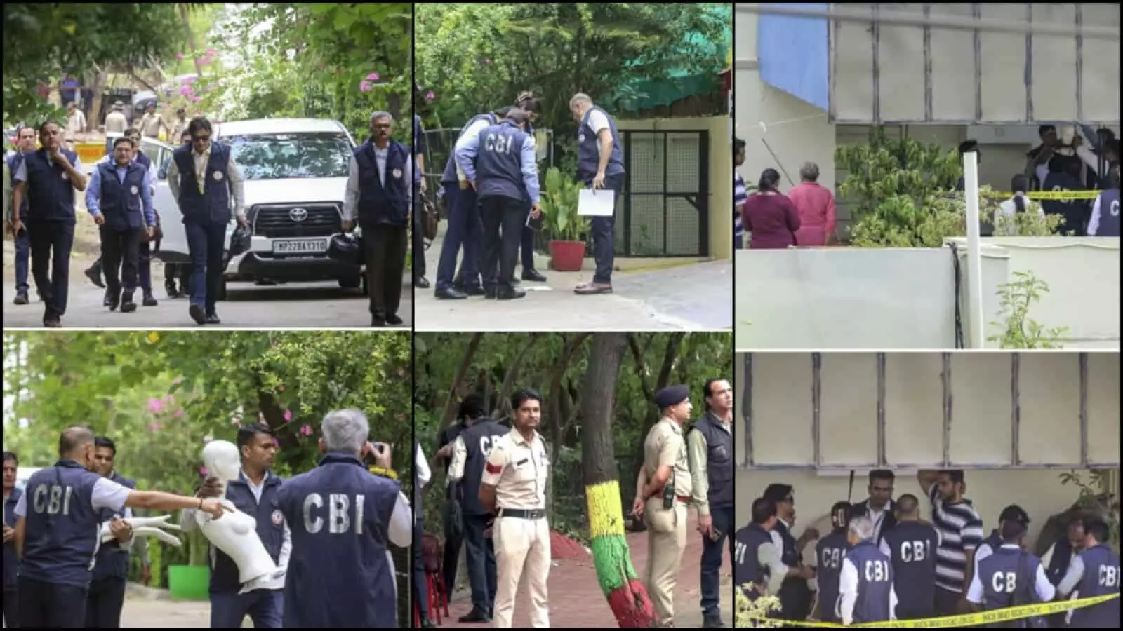 हाथों में सफेद डमी पुतला लिए सीबीआई के अधिकारी और तैनात पुलिसकर्मी पूर्व जज के आवास परिसर में घटनाक्रम रीक्रिएट करने के संदर्भ में दिख रहे हैं। हाथों में सफेद डमी पुतला लिए सीबीआई के अधिकारी और तैनात पुलिसकर्मी पूर्व जज के आवास परिसर में घटनाक्रम रीक्रिएट करने के संदर्भ में दिख रहे हैं।